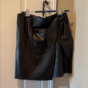 NWOT Lucy Paris faux leather wrap mini skirt